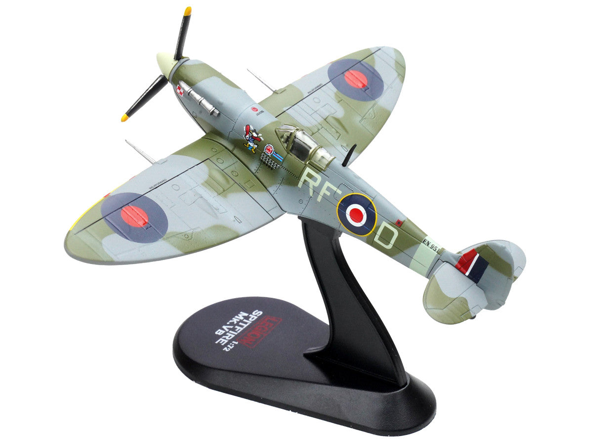 Supermarine Spitfire Mk Vb Fighter Aircraft "EN951 Ace Jan Zumbach No. 303 Polish Kosciuszko Squadron" (1943) Royal Air Force 1/72 Diecast Model by Legion LuxuryLifeWay Online Store