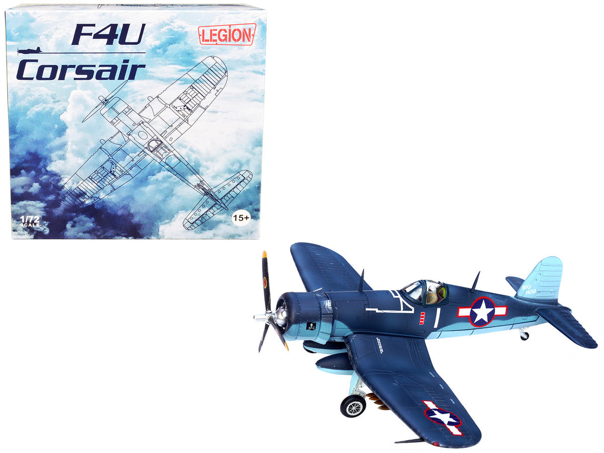 Vought F4U-1A Corsair Fighter Plane "Big Hog" VF-17 "Jolly Rogers" Captain Tommy Blackburn US Navy (1943) 1/72 Diecast Airplane Model by Legion LuxuryLifeWay Online Store