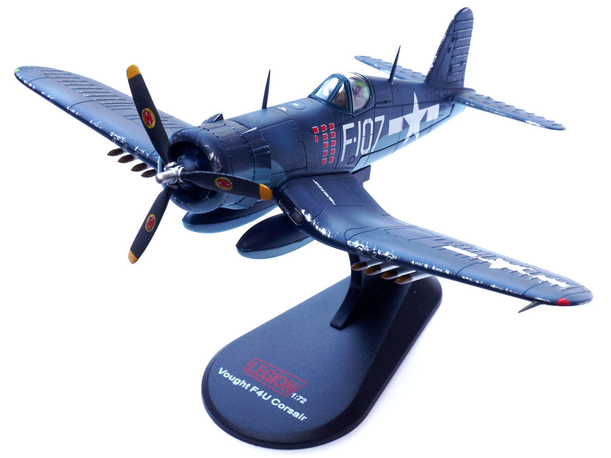 Vought F4U-1D Corsair Fighter Plane "1st Lt. Phillip DeLong Marine Fighter Squadron (VMF-224)" (1945) 1/72 Diecast Airplane Model by Legion LuxuryLifeWay Online Store