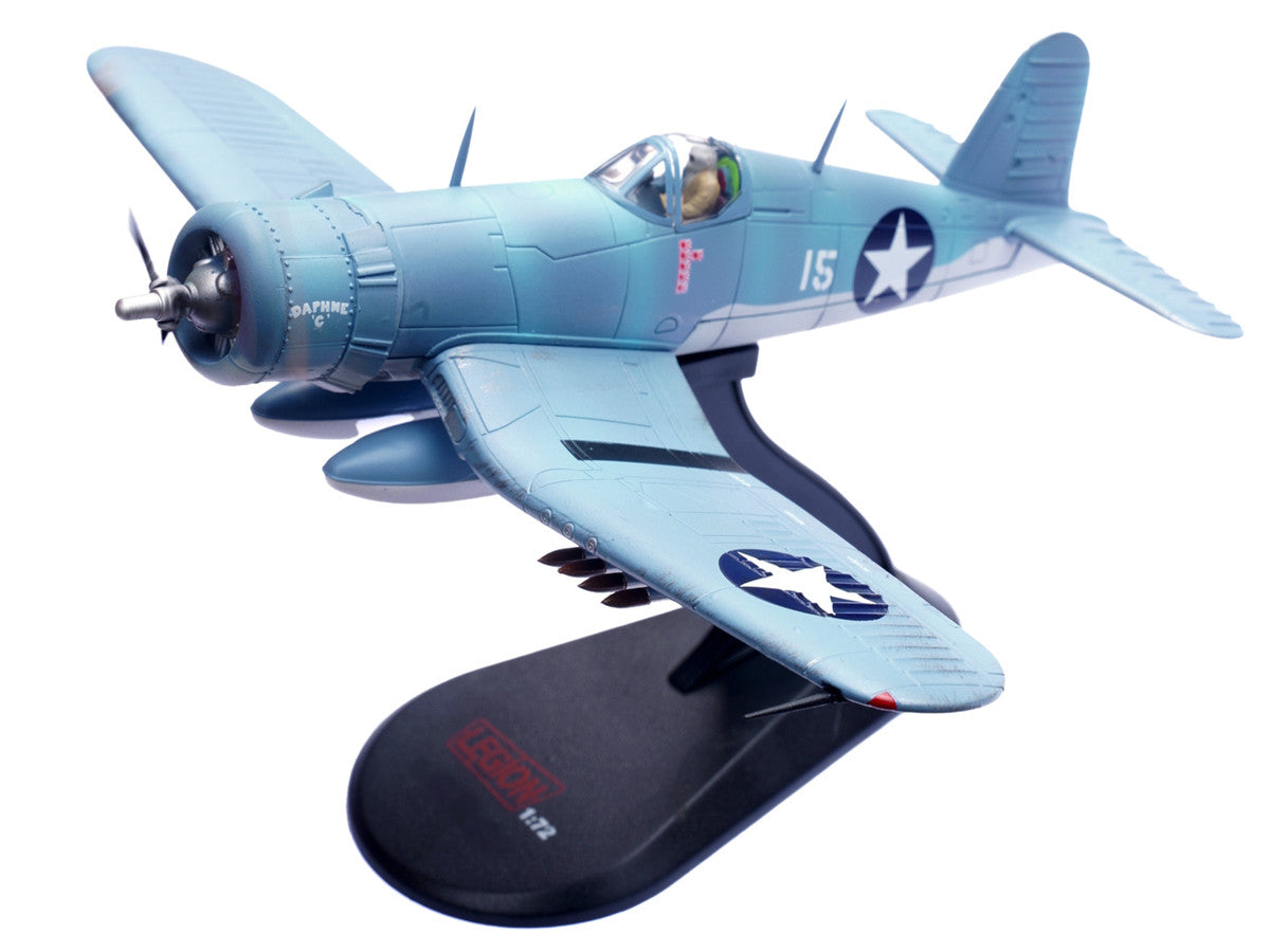 Vought F4U-1 Corsair Fighter Plane "Daphne 'C' 2nd Lt. James N. Cupp VMF-213 Hell Hawks Guadalcanal" (1943) United States Marines 1/72 Diecast Model Airplane by Legion LuxuryLifeWay Online Store