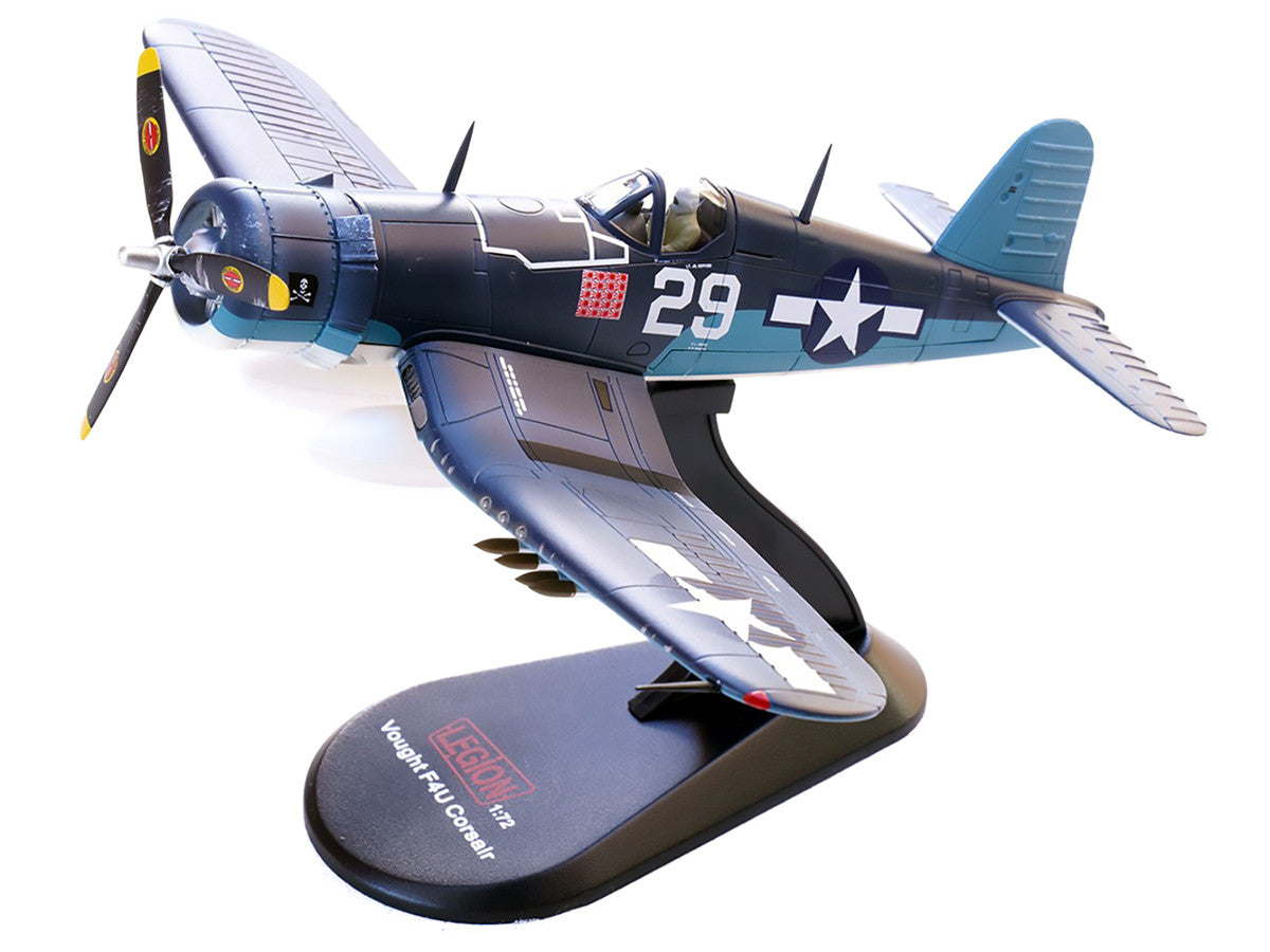 Vought F4U-1A Corsair Fighter Aircraft "Ace Ira Kepford VF-17 Jolly Rogers Bougainville Solomon Islands" (1944) United States Navy 1/72 Diecast Model by Legion LuxuryLifeWay Online Store