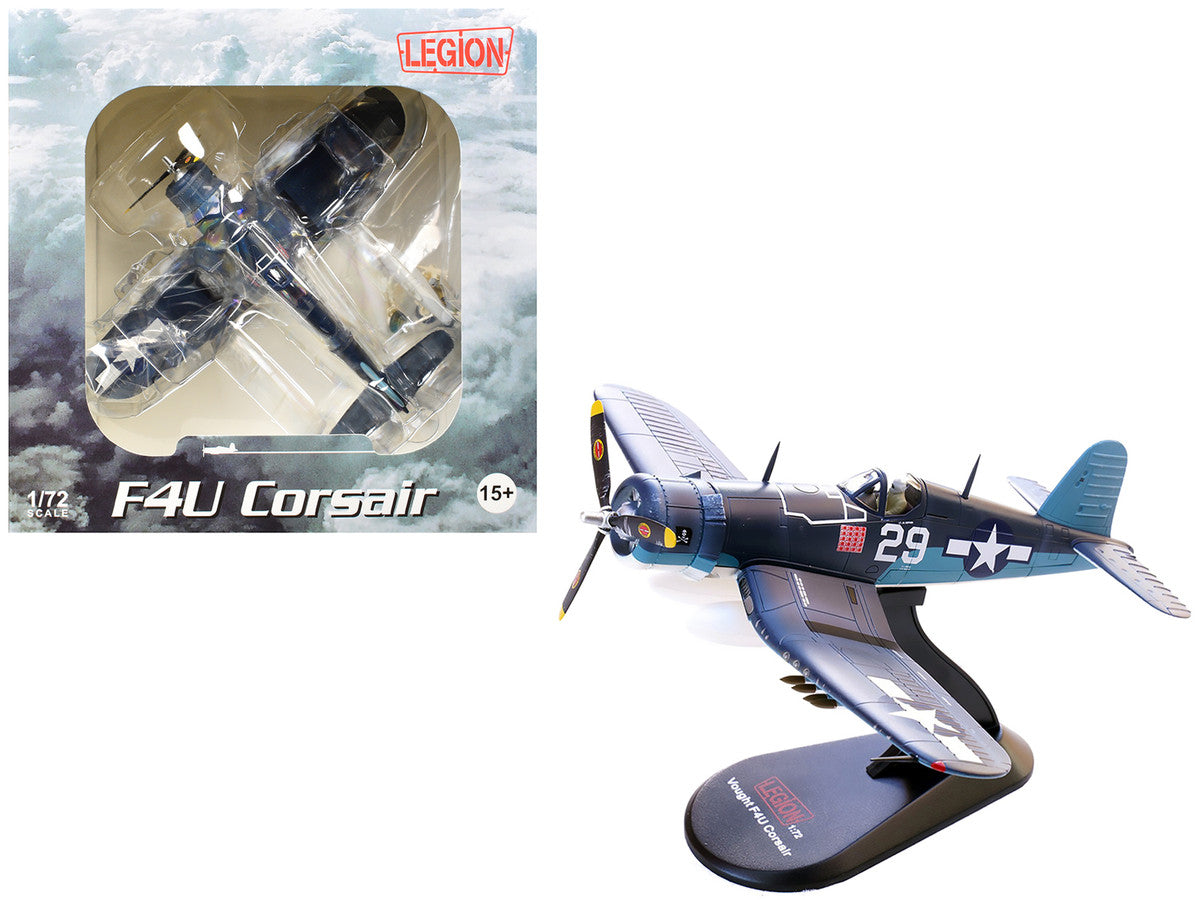 Vought F4U-1A Corsair Fighter Aircraft "Ace Ira Kepford VF-17 Jolly Rogers Bougainville Solomon Islands" (1944) United States Navy 1/72 Diecast Model by Legion LuxuryLifeWay Online Store