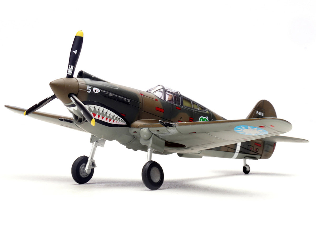 Curtiss P-40B/C Warhawk Fighter Aircraft "White 5 Charles Bond 1st Squadron Flying Tigers Chinese Air Force" (1942) 1st American Volunteer Group 1/72 Diecast Model Airplane by Legion LuxuryLifeWay Online Store
