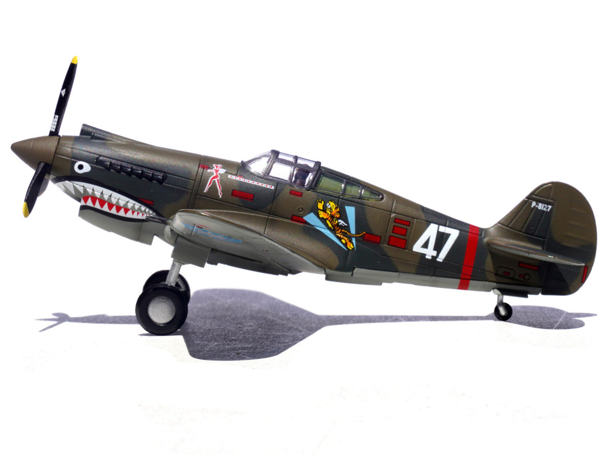 Curtiss P-40B/C Warhawk Fighter Aircraft "White 47 Robert T. Smith 3rd Squadron Hell's Angels Chinese Air Force Burma" (1942) 1st American Volunteer Group 1/72 Diecast Model Airplane by Legion LuxuryLifeWay Online Store