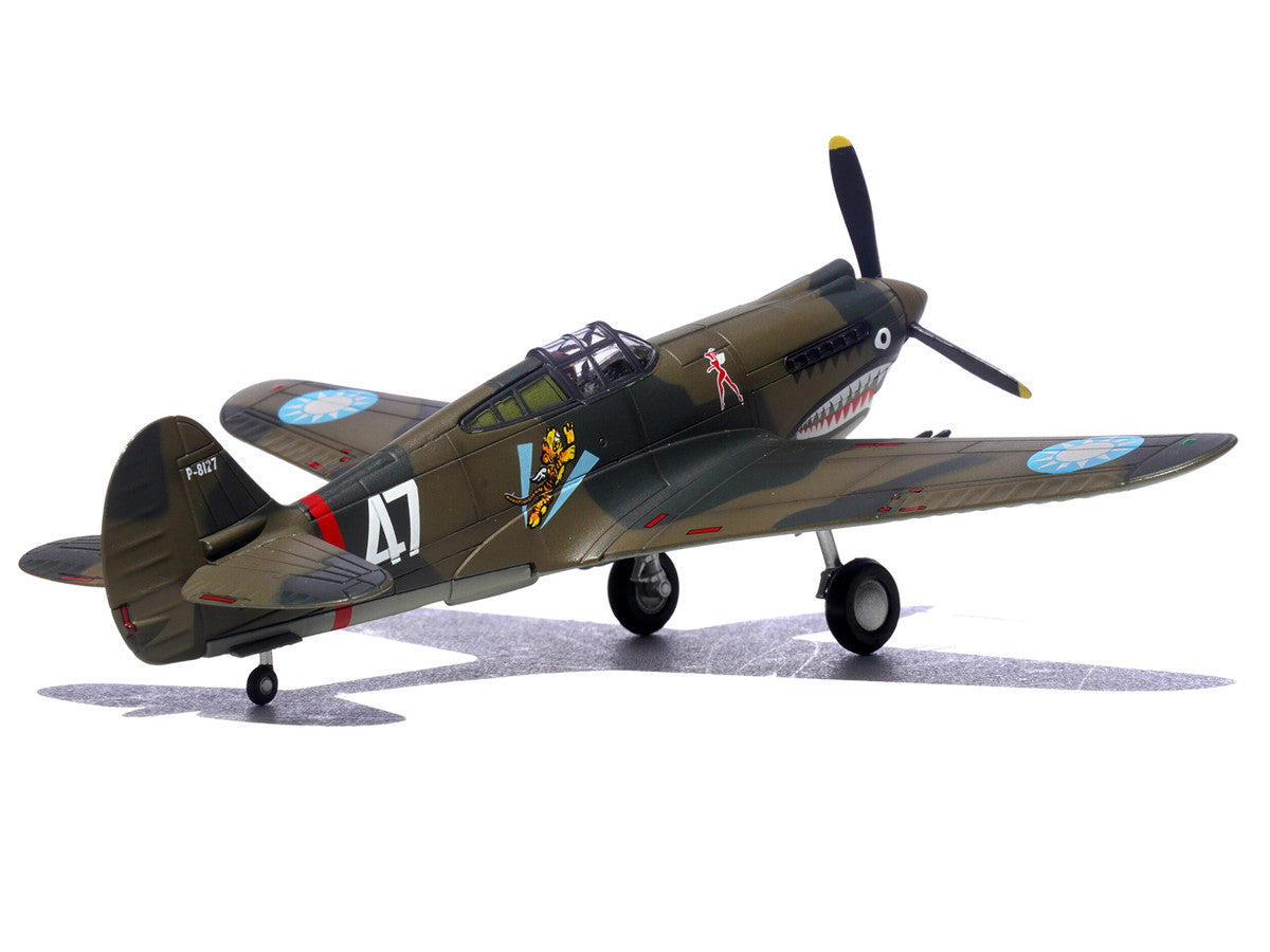 Curtiss P-40B/C Warhawk Fighter Aircraft "White 47 Robert T. Smith 3rd Squadron Hell's Angels Chinese Air Force Burma" (1942) 1st American Volunteer Group 1/72 Diecast Model Airplane by Legion LuxuryLifeWay Online Store