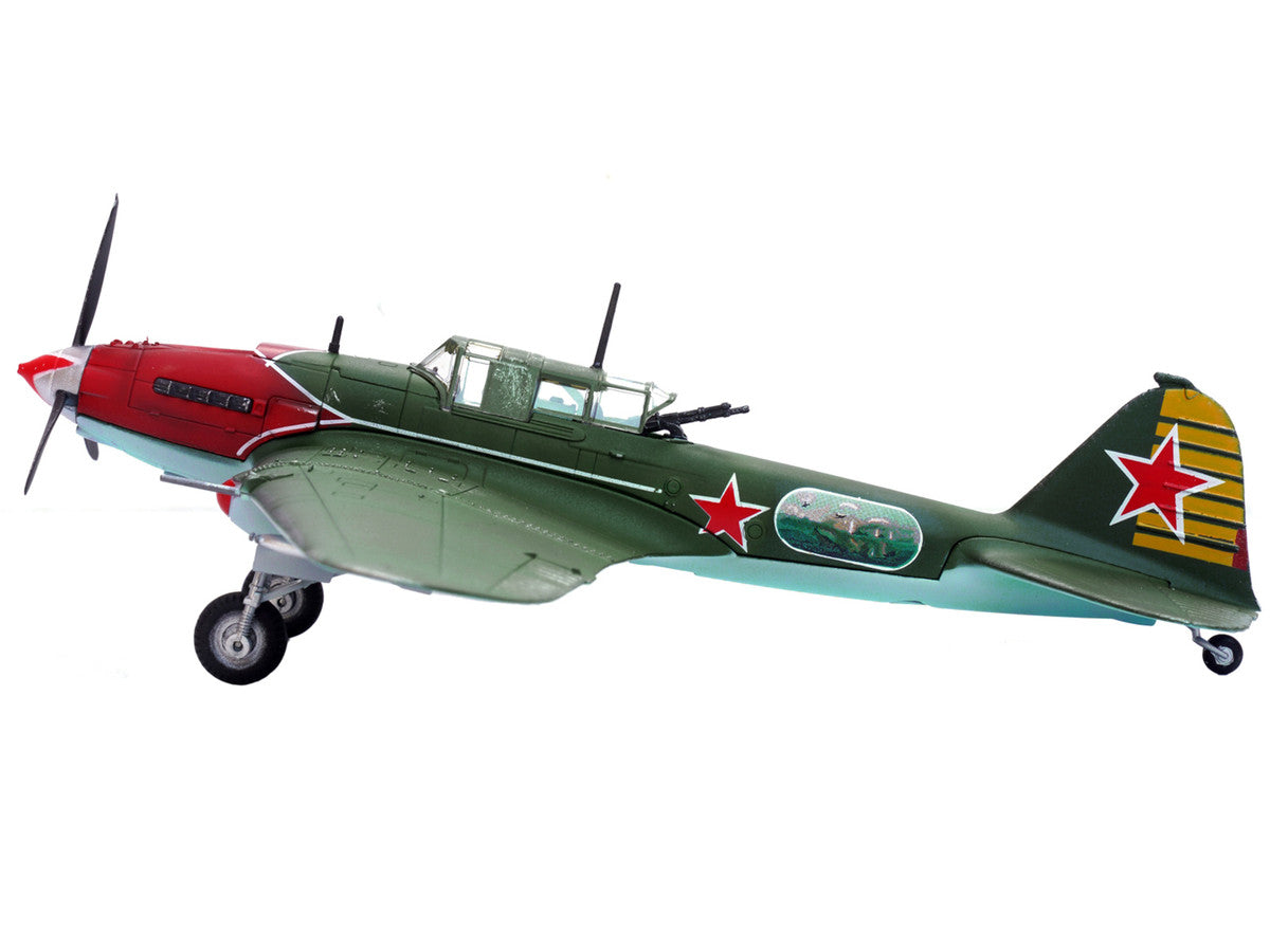 Ilyushin IL-2M3 Sturmovik Aircraft Green "Double Hero of the Soviet Union Nelson Stepanyan" Soviet Air Force 1/72 Diecast Model Airplane by Legion LuxuryLifeWay Online Store
