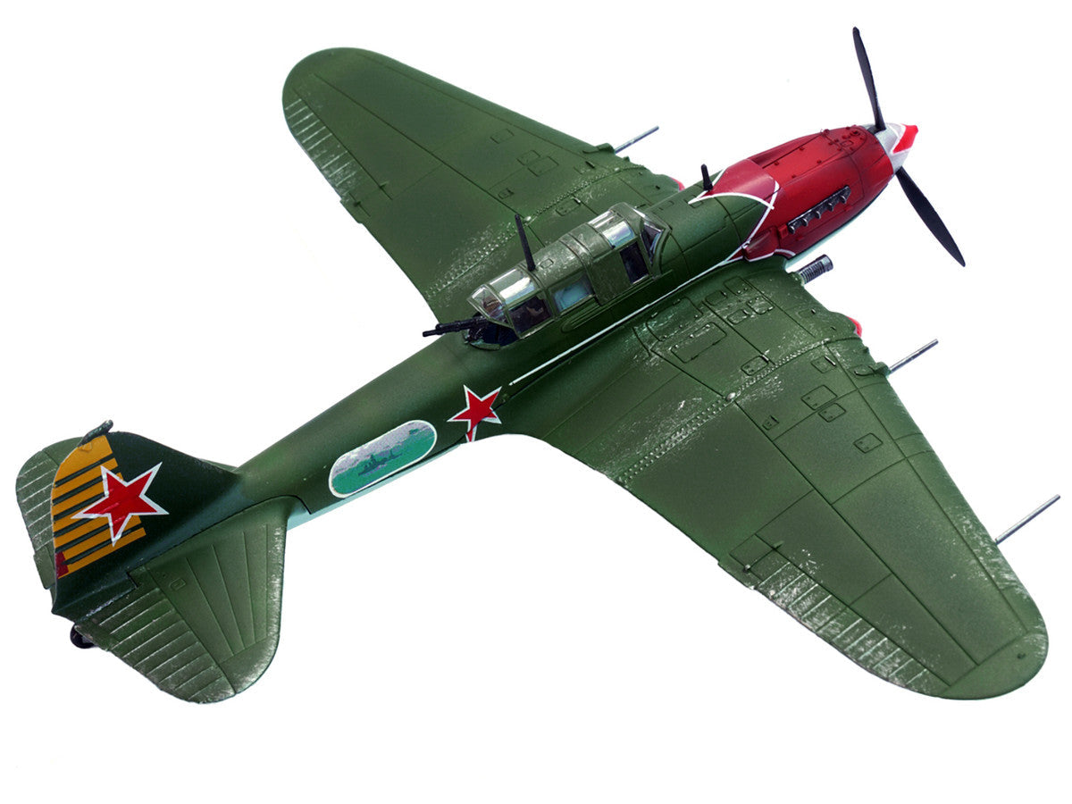 Ilyushin IL-2M3 Sturmovik Aircraft Green "Double Hero of the Soviet Union Nelson Stepanyan" Soviet Air Force 1/72 Diecast Model Airplane by Legion LuxuryLifeWay Online Store
