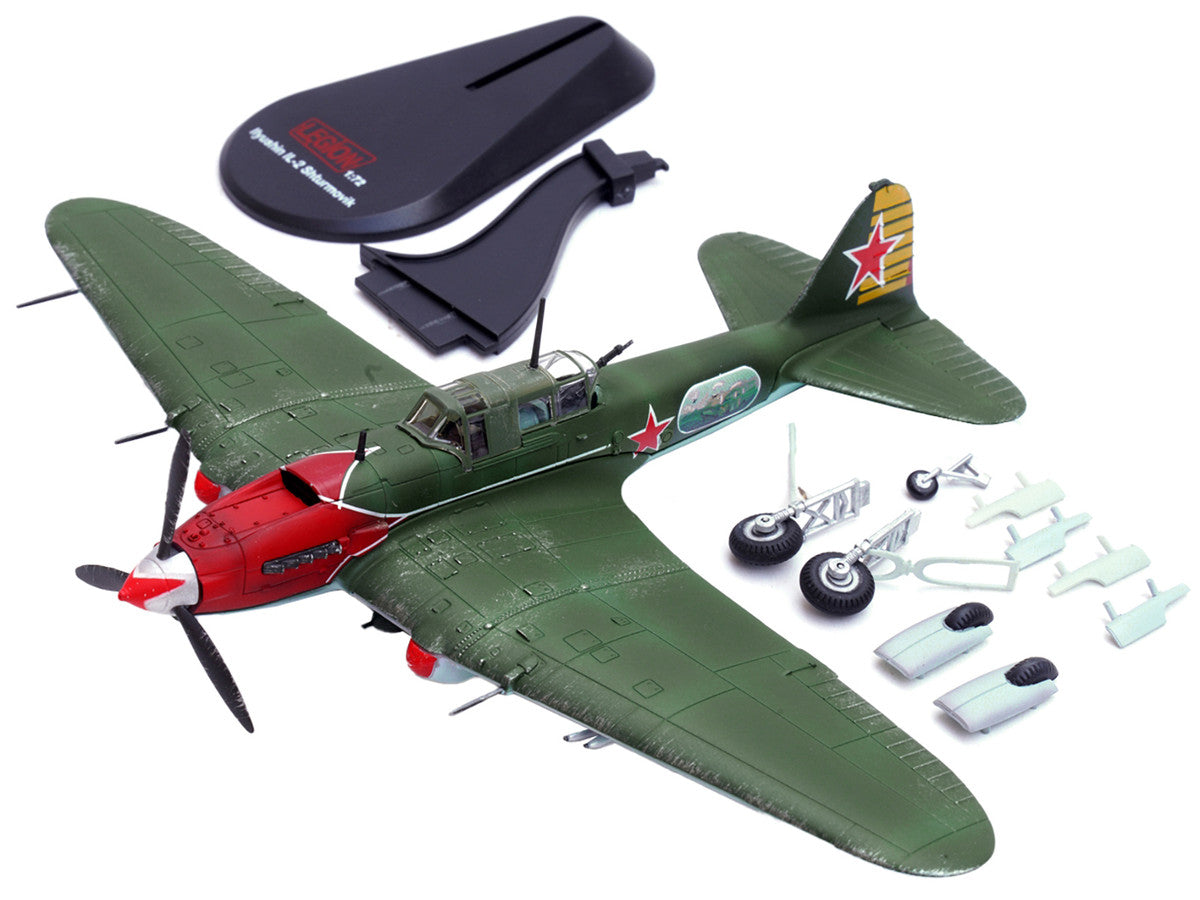 Ilyushin IL-2M3 Sturmovik Aircraft Green "Double Hero of the Soviet Union Nelson Stepanyan" Soviet Air Force 1/72 Diecast Model Airplane by Legion LuxuryLifeWay Online Store