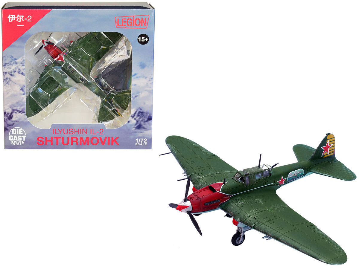 Ilyushin IL-2M3 Sturmovik Aircraft Green "Double Hero of the Soviet Union Nelson Stepanyan" Soviet Air Force 1/72 Diecast Model Airplane by Legion LuxuryLifeWay Online Store