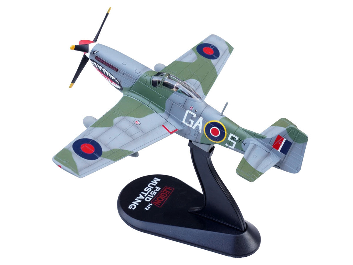 North American Mustang Mk.IV Aircraft "KH774 F/L Ellis Blanchford No. 112 'Shark' Squadron 239 Wing Italy" (1945) Royal Air Force 1/72 Diecast Model Airplane by Legion LuxuryLifeWay Online Store