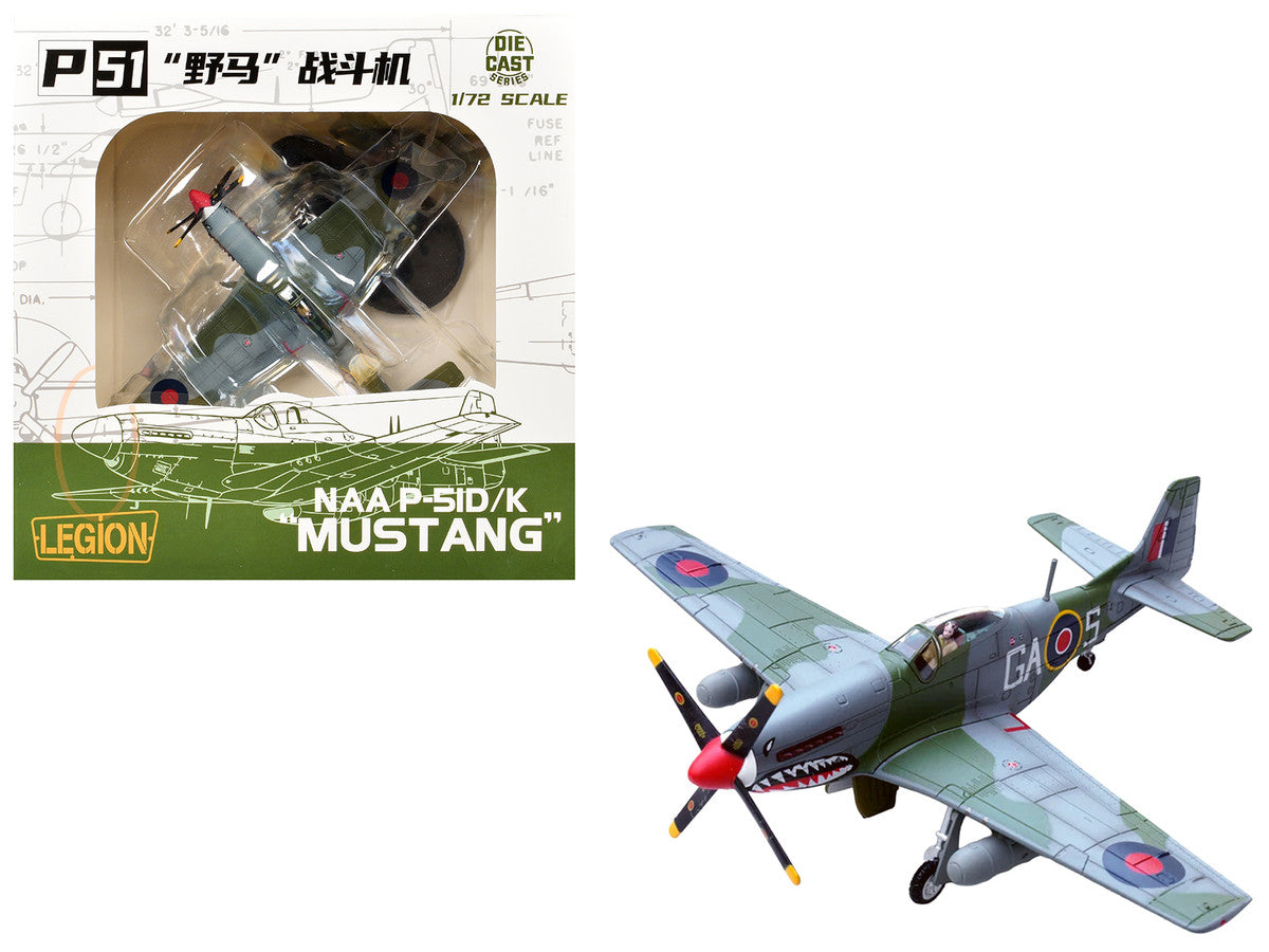 North American Mustang Mk.IV Aircraft "KH774 F/L Ellis Blanchford No. 112 'Shark' Squadron 239 Wing Italy" (1945) Royal Air Force 1/72 Diecast Model Airplane by Legion LuxuryLifeWay Online Store