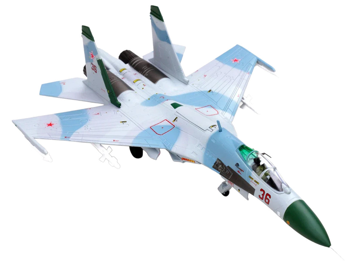 Sukhoi Su-27 Flanker-B Aircraft "Red 36 941st Fighter Aviation Regiment" (1987) Soviet Air Force 1/100 Diecast Model Airplane by Legion LuxuryLifeWay Online Store