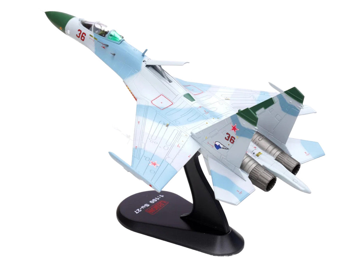 Sukhoi Su-27 Flanker-B Aircraft "Red 36 941st Fighter Aviation Regiment" (1987) Soviet Air Force 1/100 Diecast Model Airplane by Legion LuxuryLifeWay Online Store