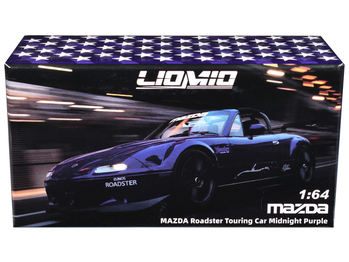 Mazda Roadster Touring Car RHD (Right Hand Drive) Midnight Purple Metallic "Hobby Expo China 2026 Event Edition" 1/64 Diecast Model Car by Liomio LuxuryLifeWay Online Store