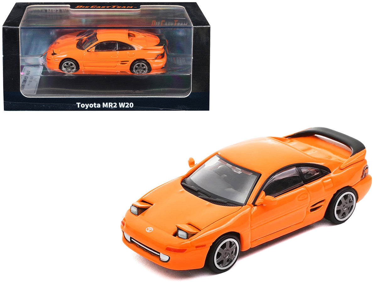 Toyota MR2 W20 RHD (Right Hand Drive) Orange 1/64 Diecast Model Car by Die Cast Team LuxuryLifeWay Online Store