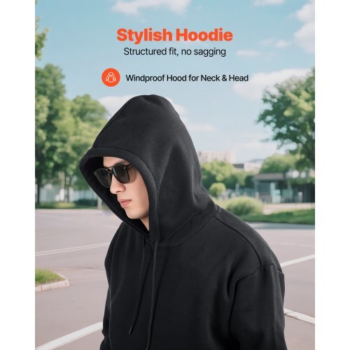 Women Pullover Hoodie, Small Size, Fleece Long Sleeve Comfy Casual Basic Pullover Hooded Sweatshirt, Warm & Skin-friendly, Practical & Trendy, Black Hoodie with Large Pocket for Fall & Winter