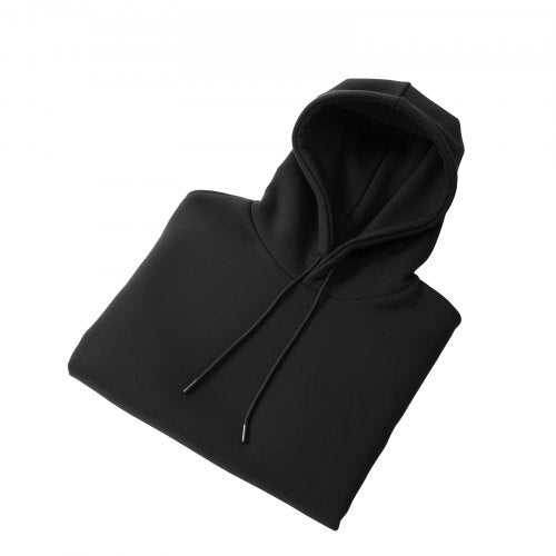 Women Pullover Hoodie, Small Size, Fleece Long Sleeve Comfy Casual Basic Pullover Hooded Sweatshirt, Warm & Skin-friendly, Practical & Trendy, Black Hoodie with Large Pocket for Fall & Winter