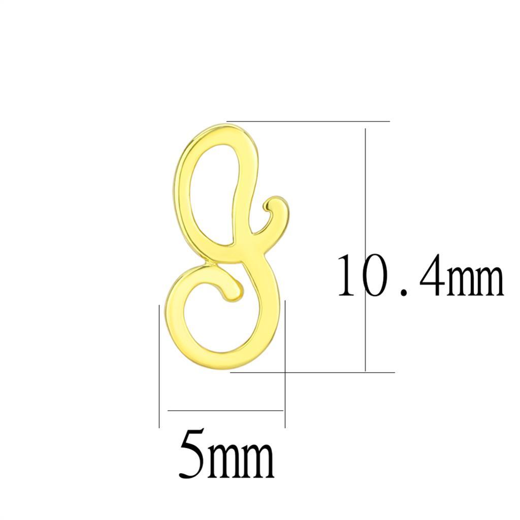 LO4670 - Gold Brass Earrings with No Stone LuxuryLifeWay Online Store