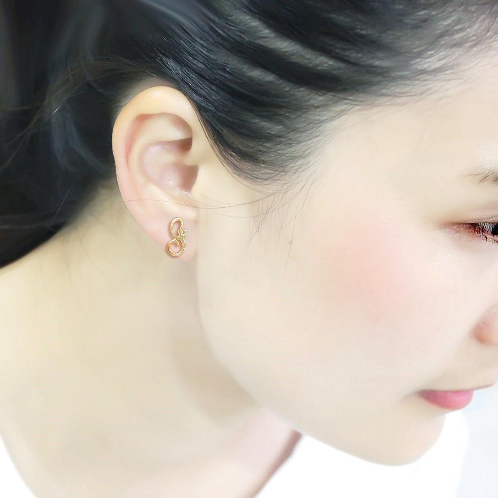 LO4670 - Gold Brass Earrings with No Stone LuxuryLifeWay Online Store