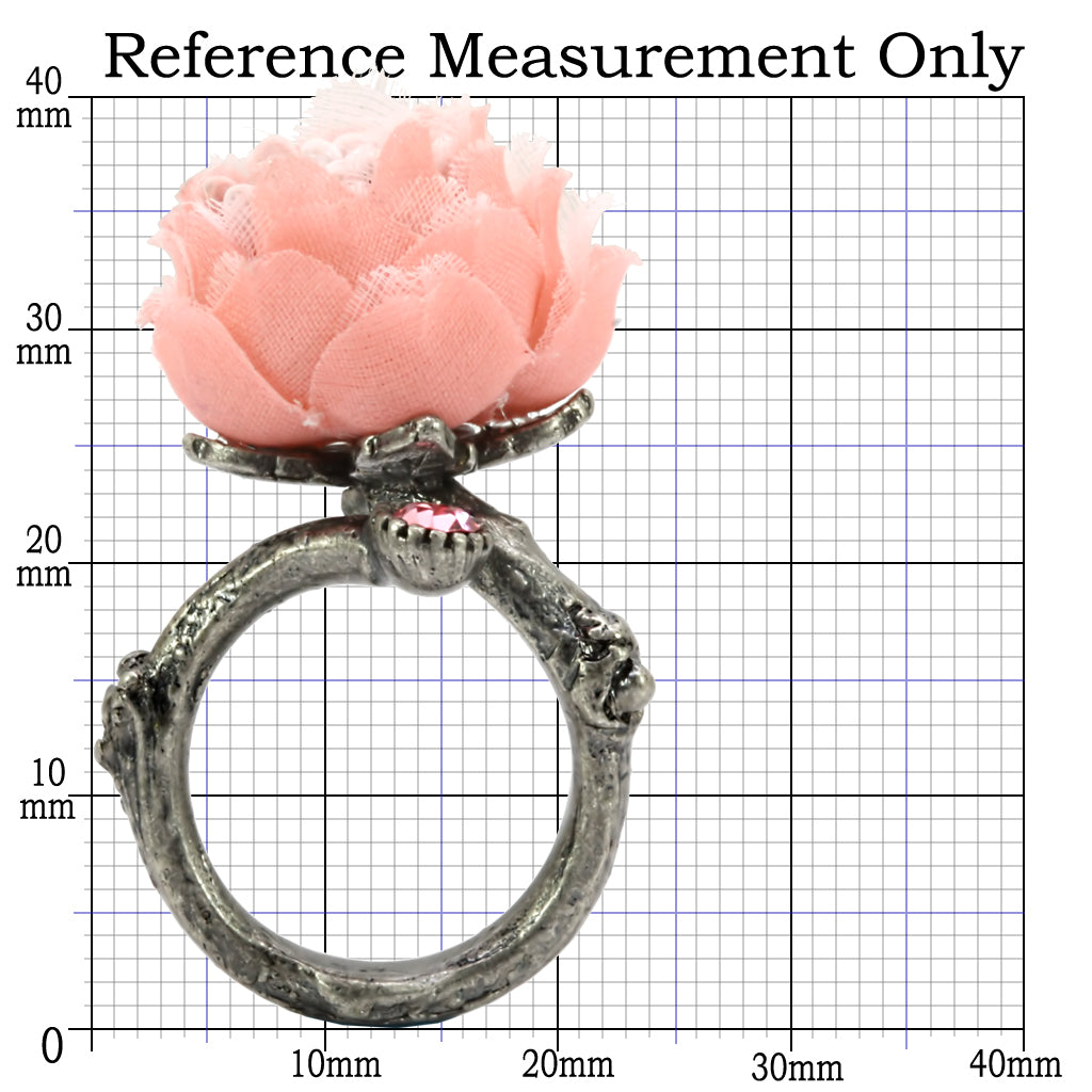 LO4746 - Antique Tone Brass Ring with Assorted in MultiColor LuxuryLifeWay Online Store