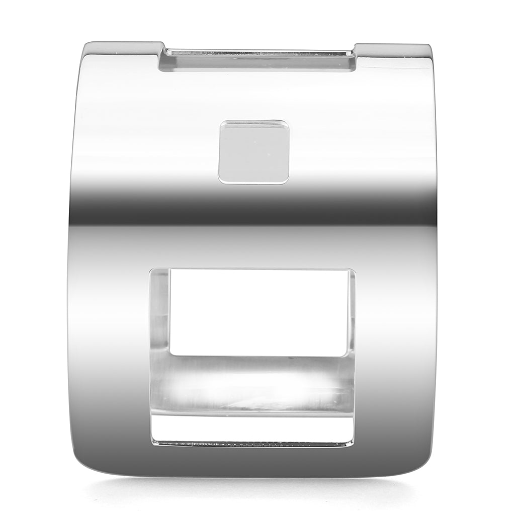 LO482 -  Stainless Steel Bangle with No Stone LuxuryLifeWay Online Store