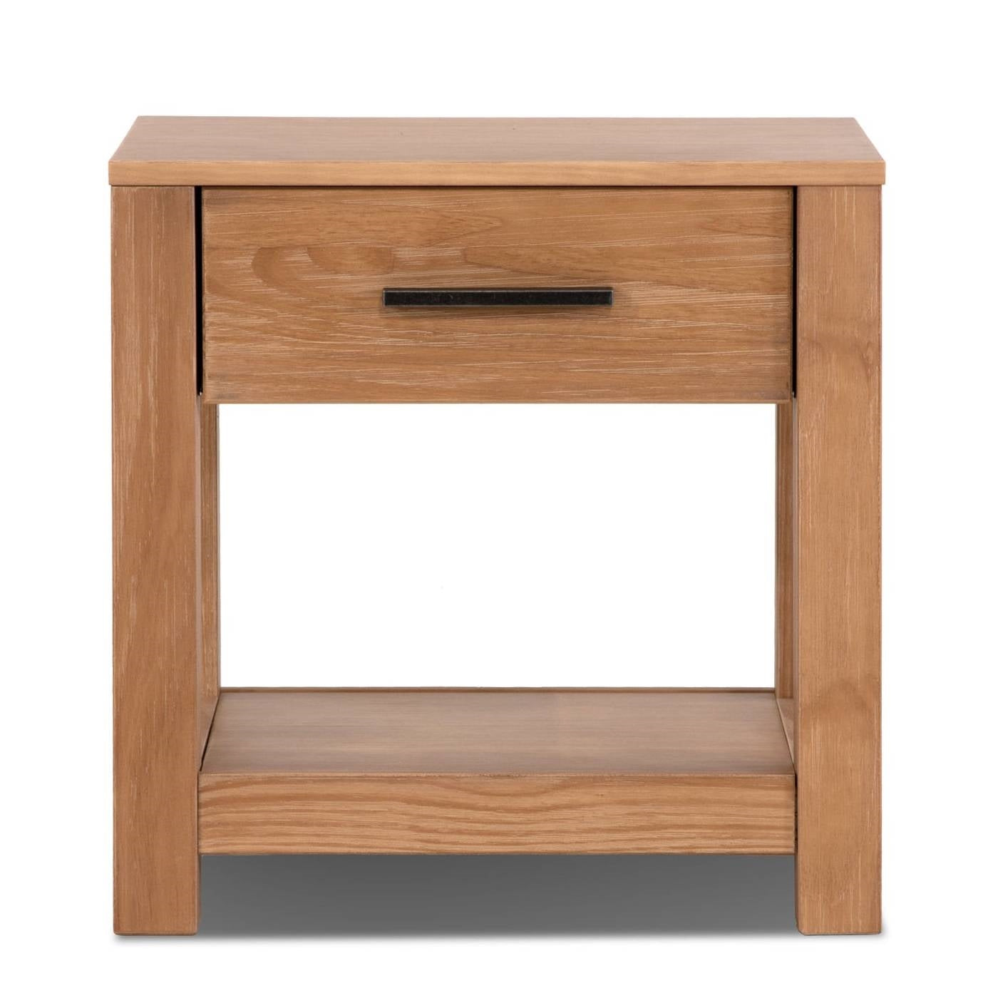 Farmhouse Traditional Rustic Pine Wood 1-Drawer Nightstand Bedside Table LuxuryLifeWay Online Store