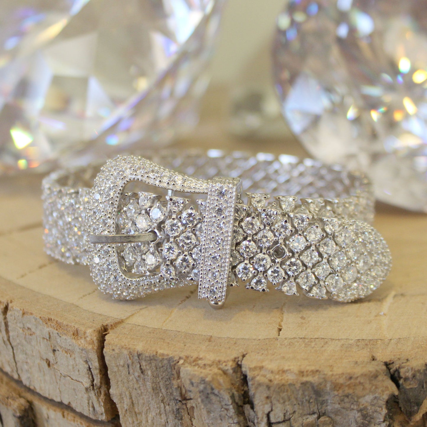 LOS179 - Rhodium 925 Sterling Silver Bracelet with AAA Grade CZ  in Clear LuxuryLifeWay Online Store
