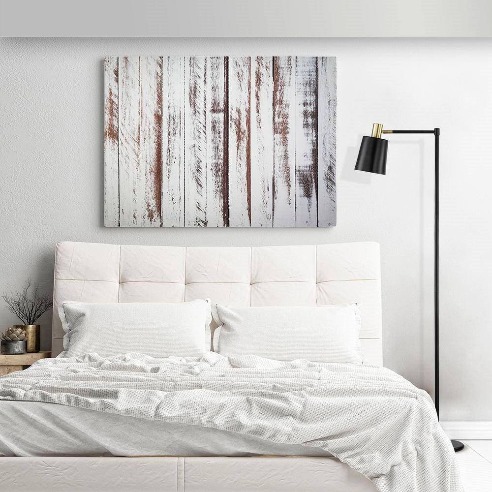 60-inch Industrial Modern Black Metal Floor Lamp with Gold Accents LuxuryLifeWay Online Store