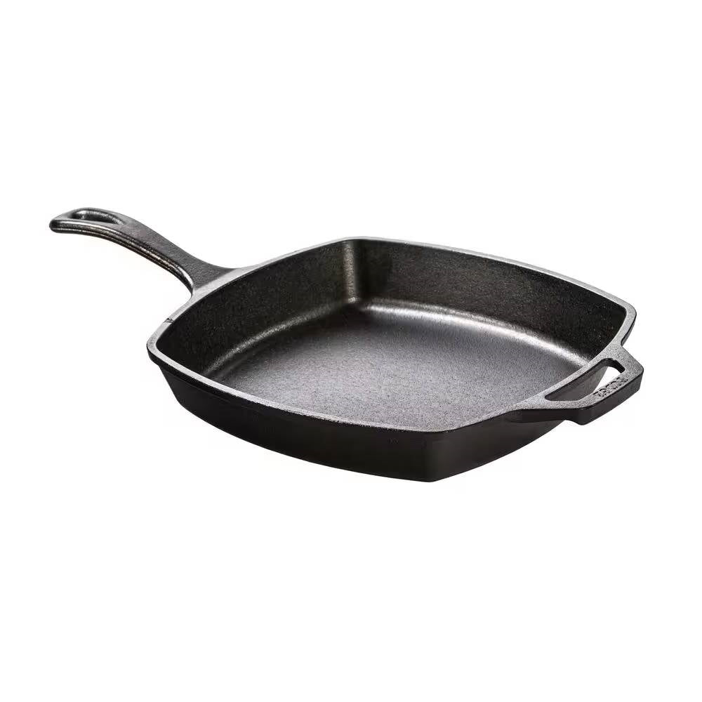 10.5-inch Square Cast Iron Skillet Frying Pan - Made in USA LuxuryLifeWay Online Store