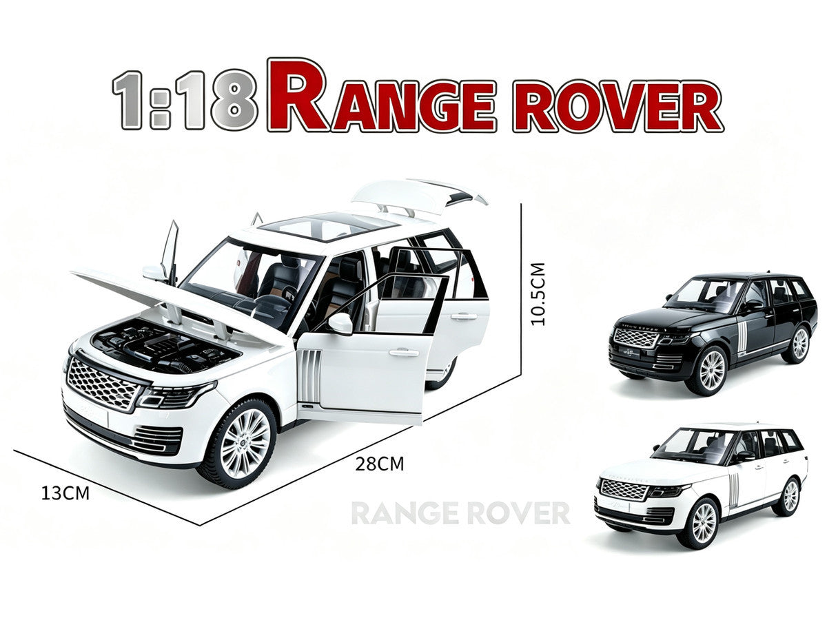 Land Rover Range Rover 50th Anniversary White Metallic with Sunroof 1/18 Diecast Model Car by Heimanba LuxuryLifeWay Online Store