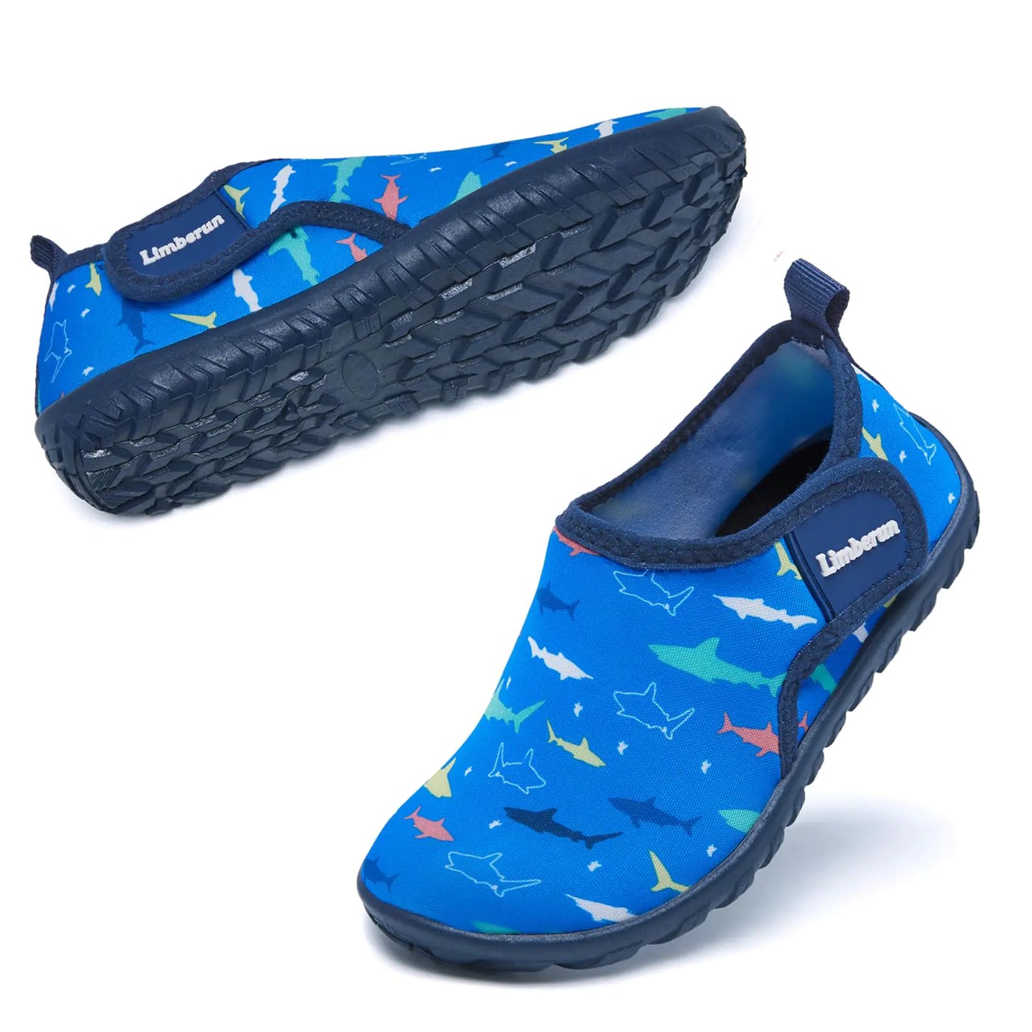 Limberun Water Shoes for Toddlers Girls Boys Swimming Shoes Toddlers Beach Shoes Pool Shoes Toddlers Aqua Shoes for Toddlers Quick Superbounce Lightweight Barefoot Shark 18 Months