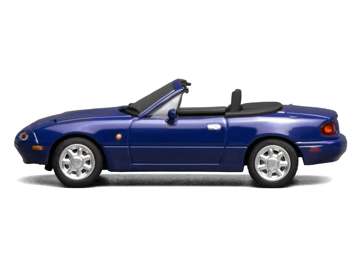 Mazda MX-5 Miata Convertible Laguna Blue 1/64 Diecast Model Car by MotorHelix LuxuryLifeWay Online Store