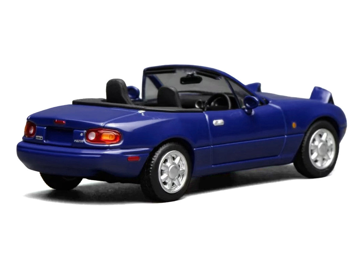 Mazda MX-5 Miata Convertible Laguna Blue 1/64 Diecast Model Car by MotorHelix LuxuryLifeWay Online Store