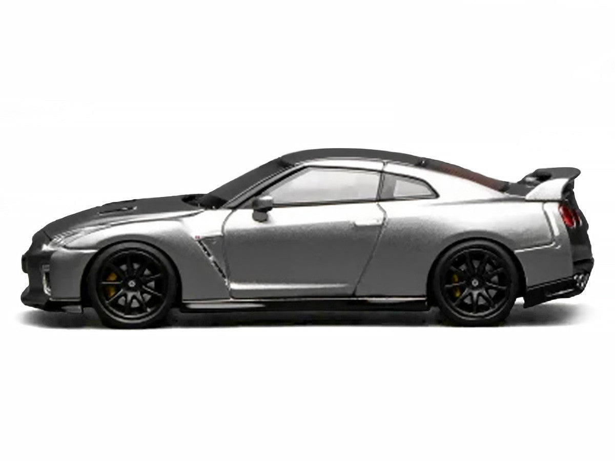 2020 Nissan GT-R (R35) Track Edition Engineered by NISMO RHD (Right Hand Drive) Dark Metal Gray Metallic "Senior 64" Series 1/64 Diecast Model Car by MotorHelix LuxuryLifeWay Online Store