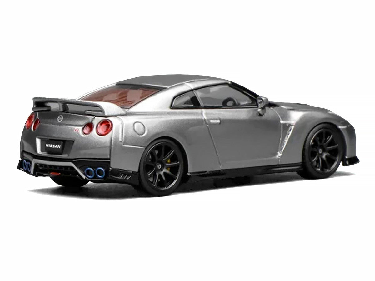 2020 Nissan GT-R (R35) Track Edition Engineered by NISMO RHD (Right Hand Drive) Dark Metal Gray Metallic "Senior 64" Series 1/64 Diecast Model Car by MotorHelix LuxuryLifeWay Online Store