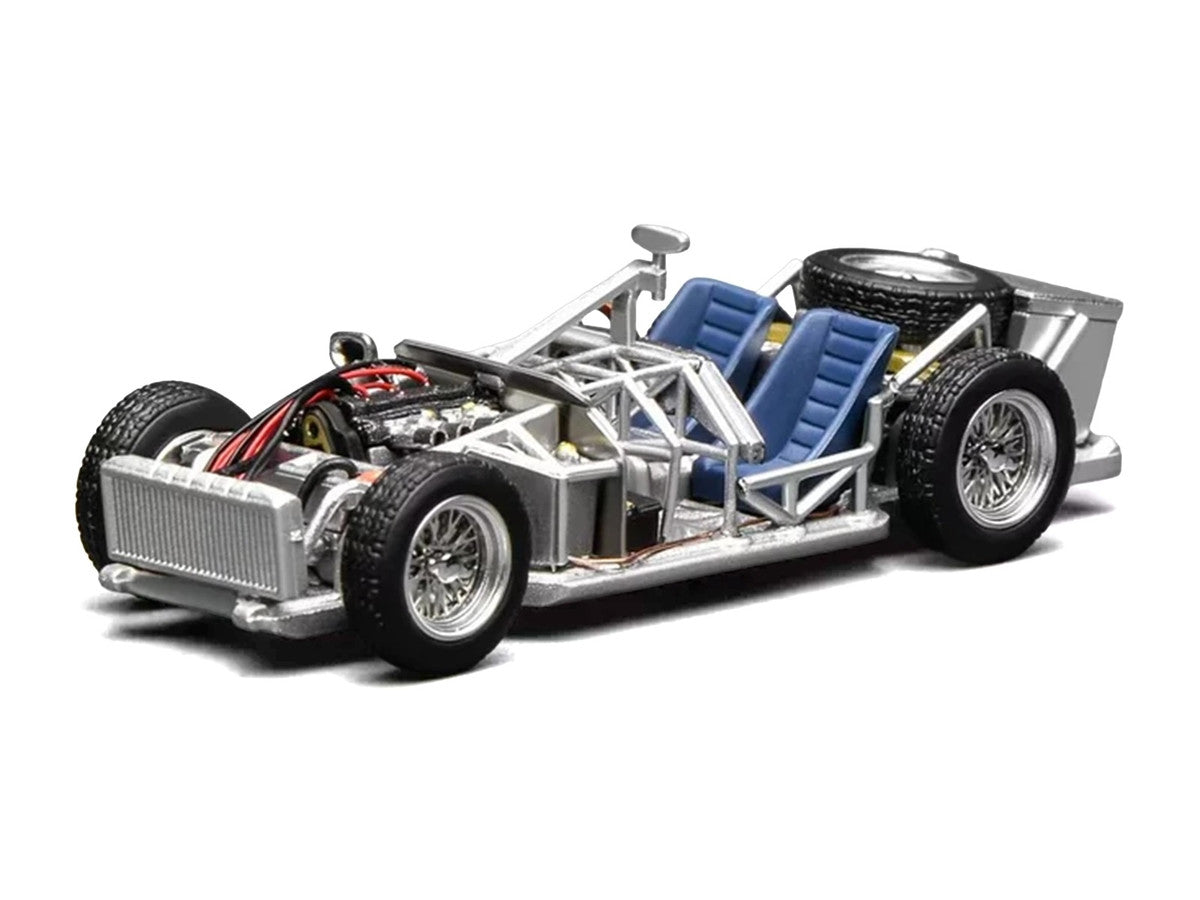 Spaceframe with Engine Raw Metal 1/64 Diecast Model Car by MotorHelix LuxuryLifeWay Online Store
