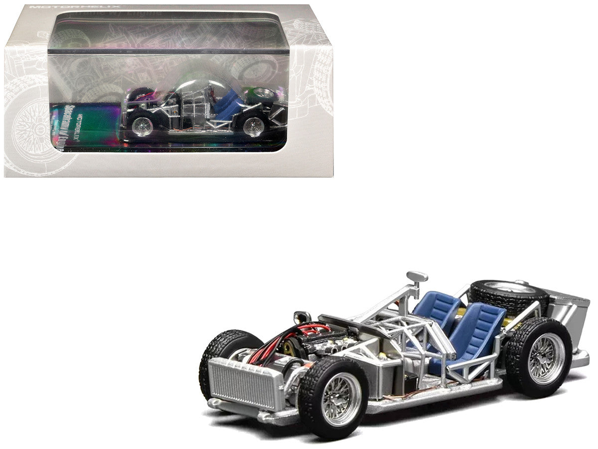 Spaceframe with Engine Raw Metal 1/64 Diecast Model Car by MotorHelix LuxuryLifeWay Online Store