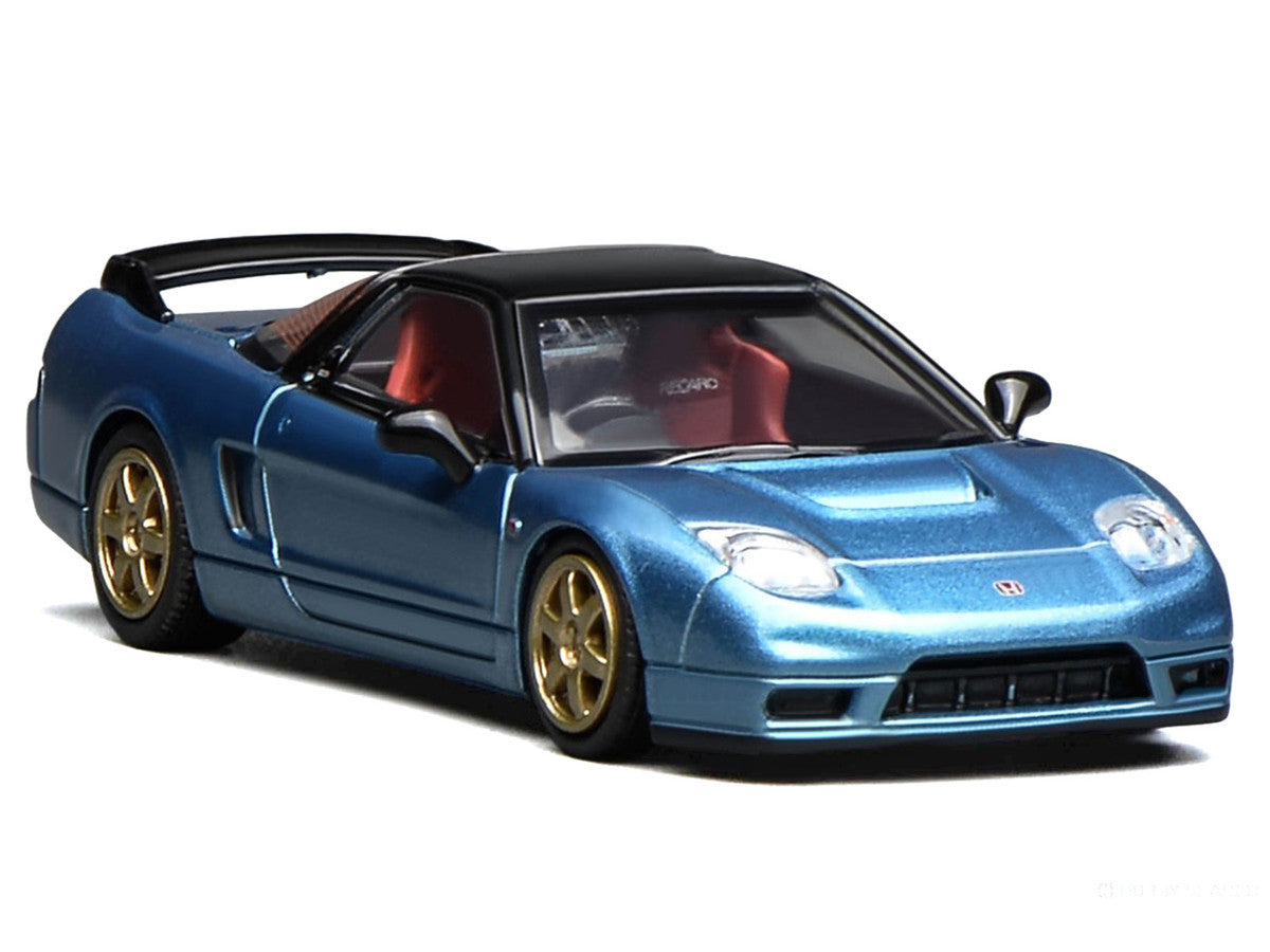 Honda NSX-R (NA2) RHD (Right Hand Drive) Ice Blue Metallic with Black Top and Red Interior "Intern 64" Series 1/64 Diecast Model Car by MotorHelix LuxuryLifeWay Online Store