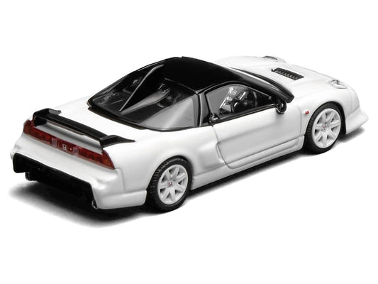 Honda NSX-R GT RHD (Right Hand Drive) Championship White with Black Top "Intern 64" Series 1/64 Diecast Model Car by MotorHelix LuxuryLifeWay Online Store