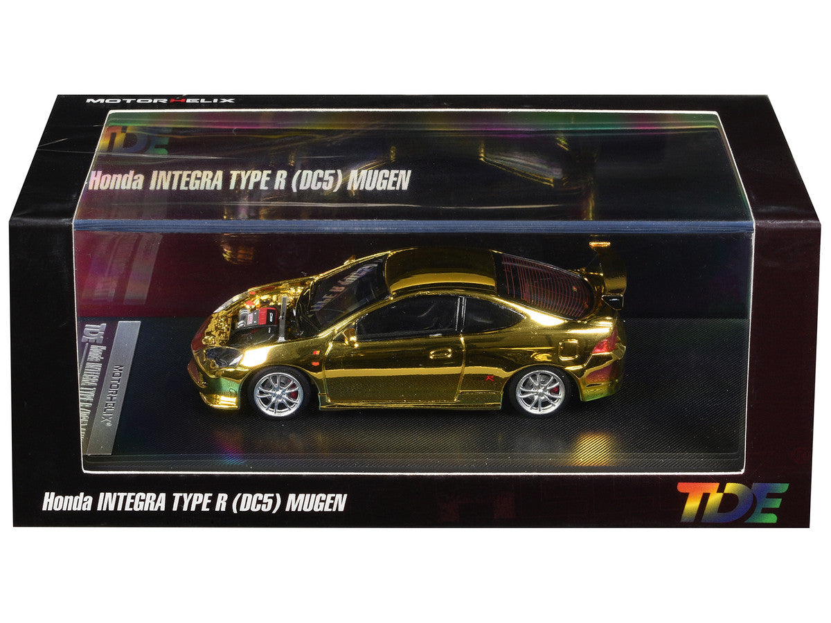 Honda Integra Type R (DC5) MUGEN RHD (Right Hand Drive) Gold Chrome "Thailand Diecast Expo 2026 Event Model" 1/64 Diecast Model Car by MotorHelix LuxuryLifeWay Online Store