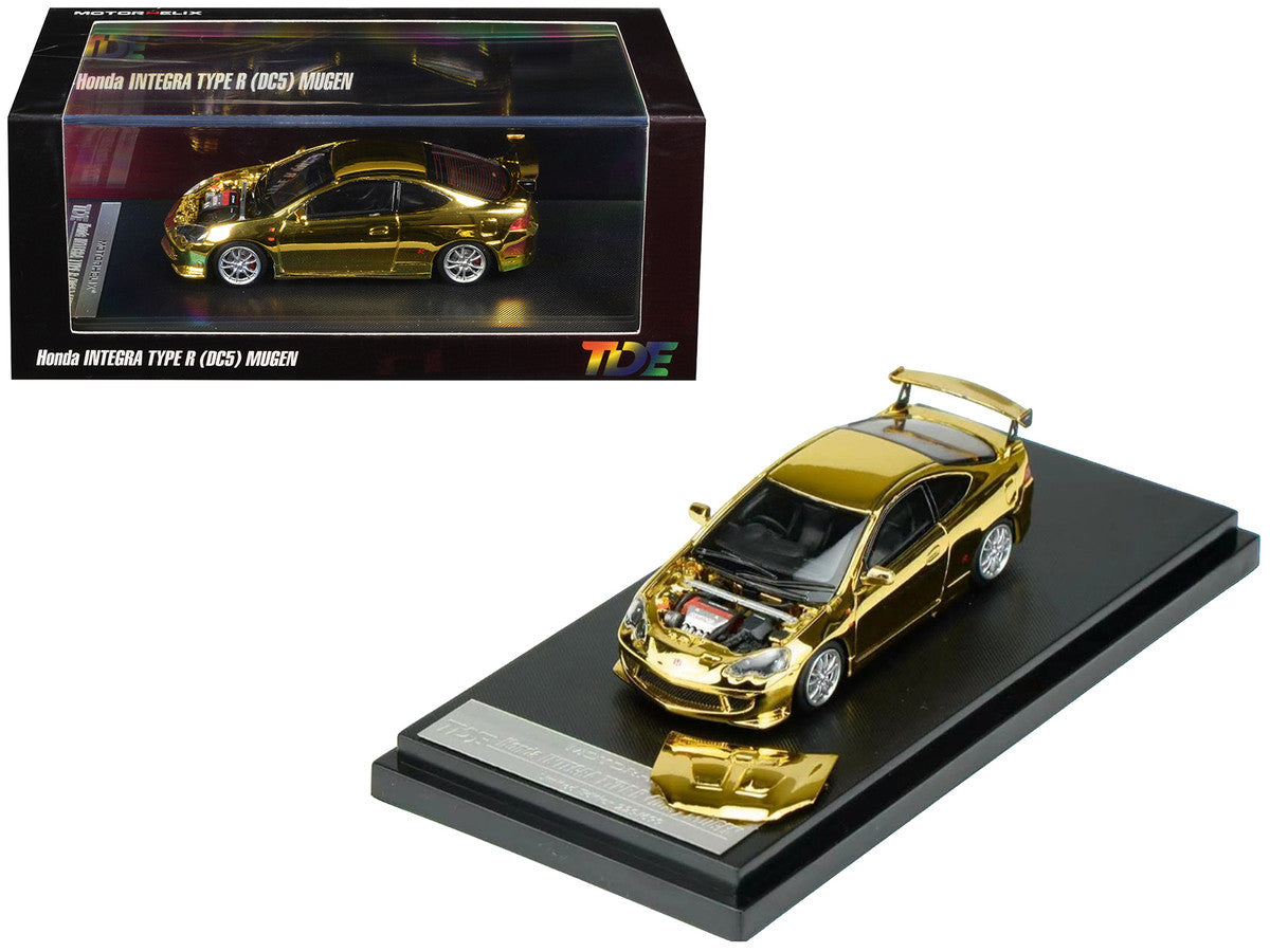 Honda Integra Type R (DC5) MUGEN RHD (Right Hand Drive) Gold Chrome "Thailand Diecast Expo 2026 Event Model" 1/64 Diecast Model Car by MotorHelix LuxuryLifeWay Online Store