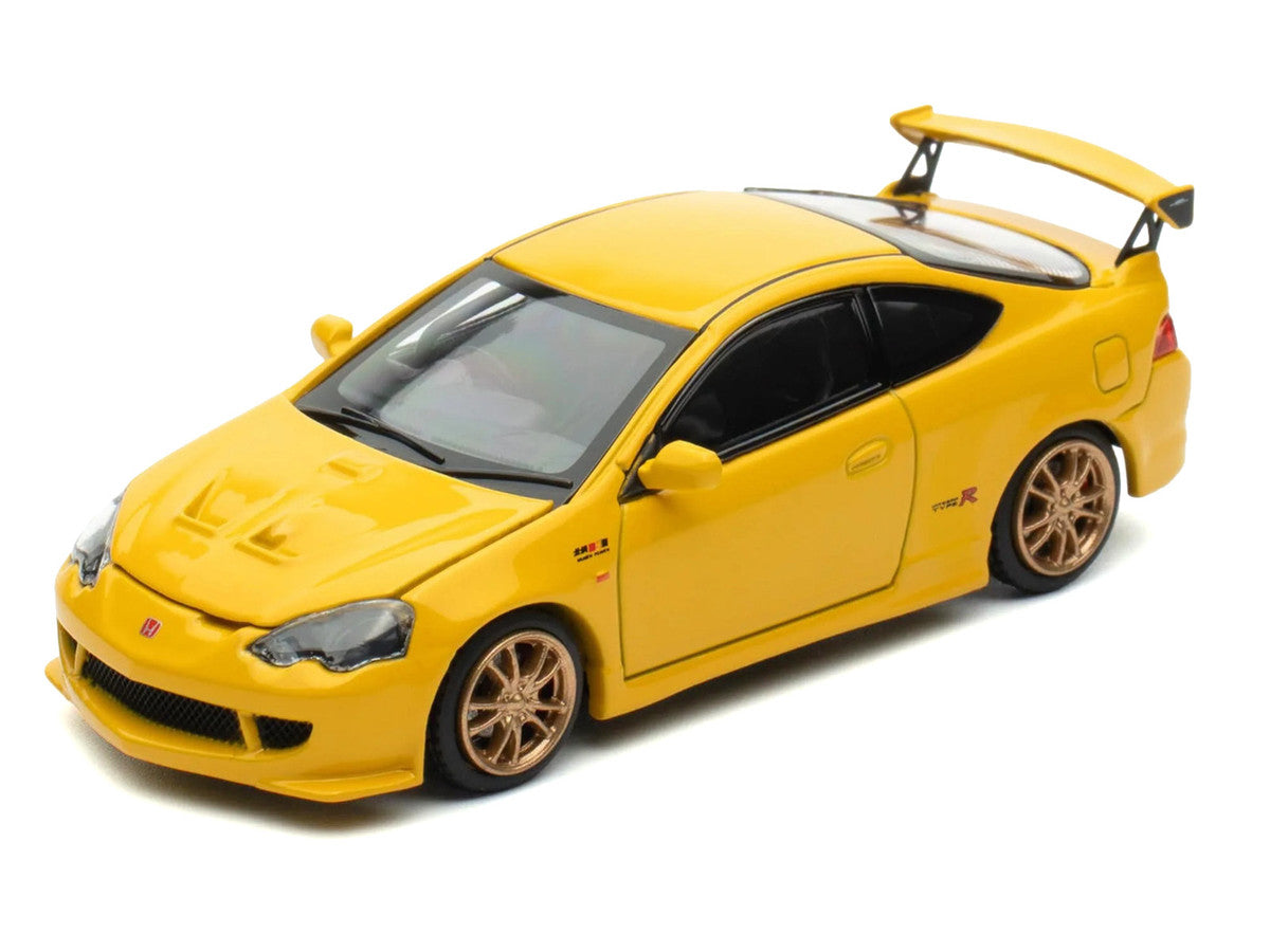 Honda Integra Type R (DC5) MUGEN RHD (Right Hand Drive) Phoenix Yellow 1/64 Diecast Model Car by MotorHelix LuxuryLifeWay Online Store
