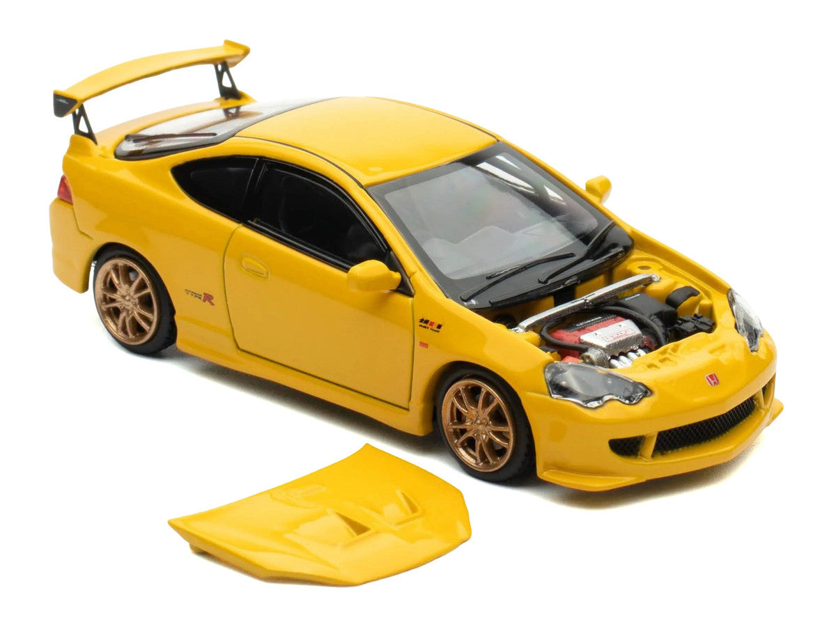 Honda Integra Type R (DC5) MUGEN RHD (Right Hand Drive) Phoenix Yellow 1/64 Diecast Model Car by MotorHelix LuxuryLifeWay Online Store