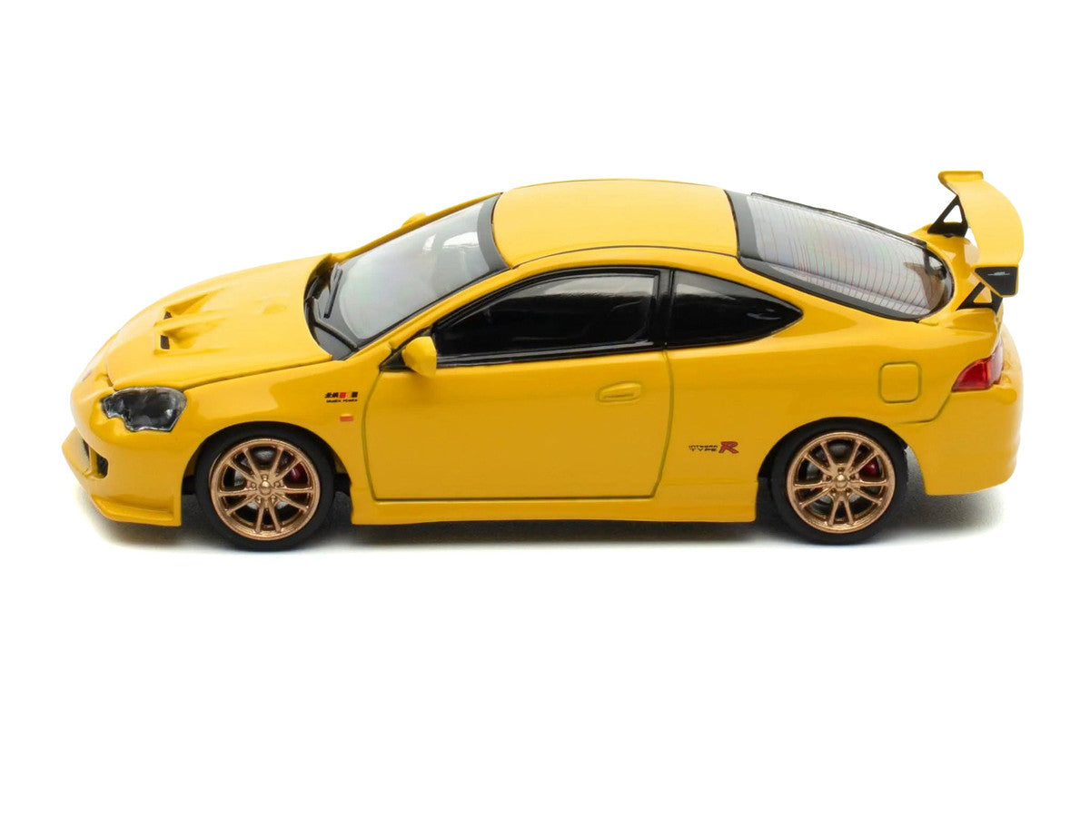 Honda Integra Type R (DC5) MUGEN RHD (Right Hand Drive) Phoenix Yellow 1/64 Diecast Model Car by MotorHelix LuxuryLifeWay Online Store