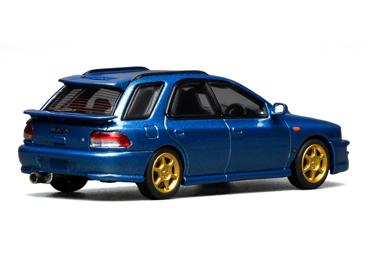 Subaru Impreza WRX STi Wagon Version VI RHD (Right Hand Drive) Blue Metallic 1/64 Diecast Model Car by MotorHelix LuxuryLifeWay Online Store