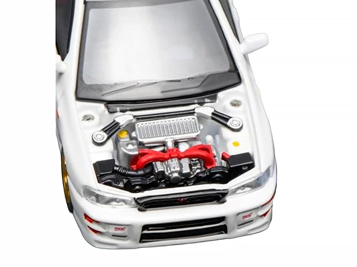 Subaru Impreza WRX STi Wagon Version VI RHD (Right Hand Drive) Pure White 1/64 Diecast Model Car by MotorHelix LuxuryLifeWay Online Store