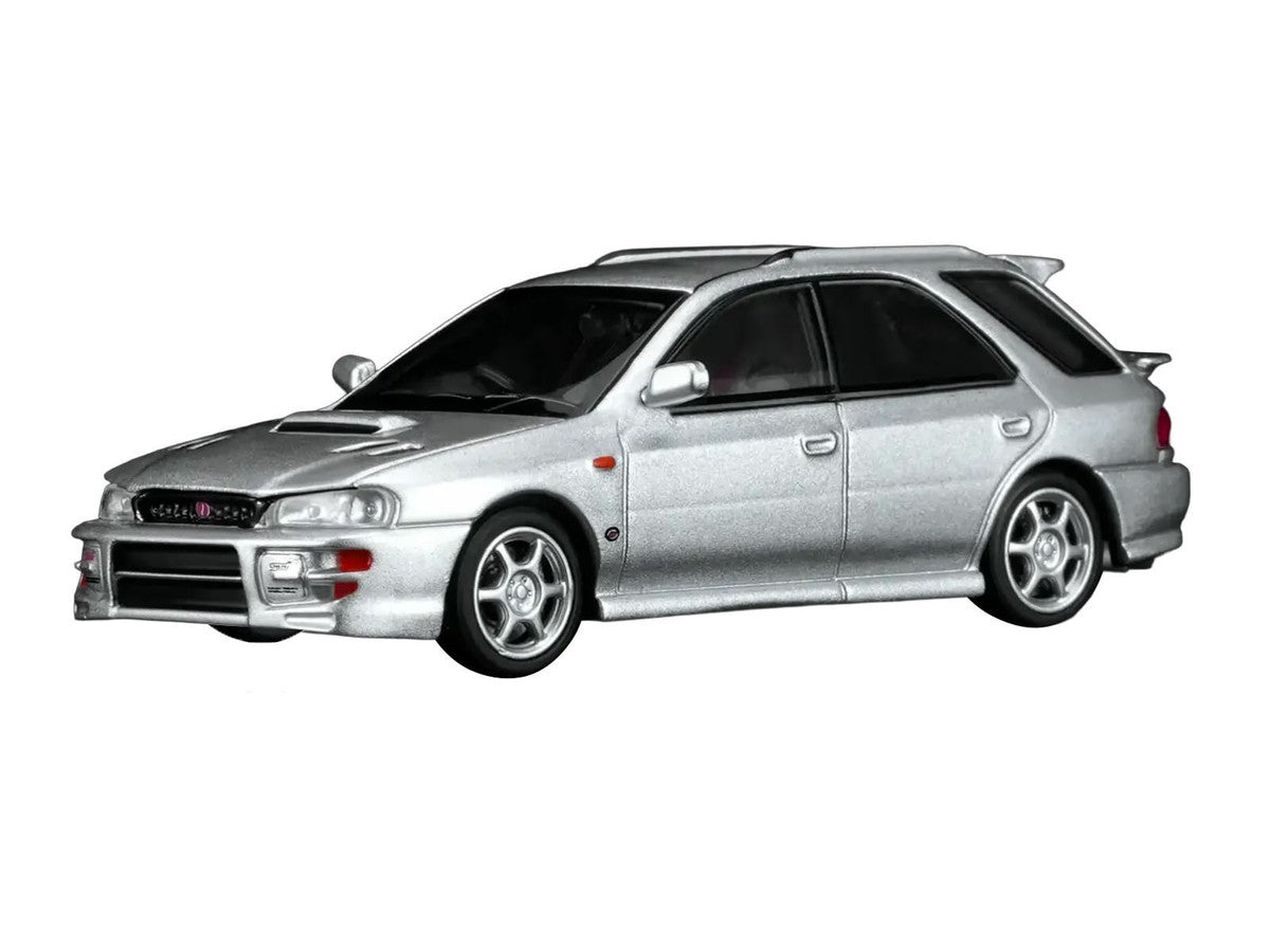 Subaru Impreza WRX STi Wagon Version VI RHD (Right Hand Drive) Arctic Silver Metallic 1/64 Diecast Model Car by MotorHelix LuxuryLifeWay Online Store