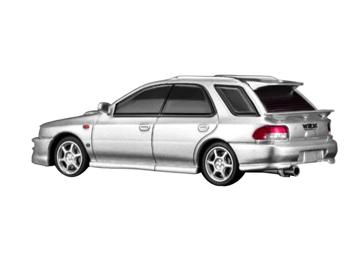 Subaru Impreza WRX STi Wagon Version VI RHD (Right Hand Drive) Arctic Silver Metallic 1/64 Diecast Model Car by MotorHelix LuxuryLifeWay Online Store