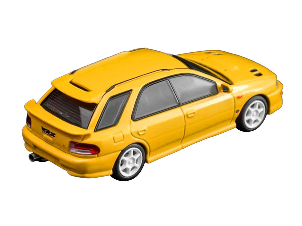 Subaru Impreza WRX STi Wagon Version VI RHD (Right Hand Drive) Cashmere Yellow 1/64 Diecast Model Car by MotorHelix LuxuryLifeWay Online Store