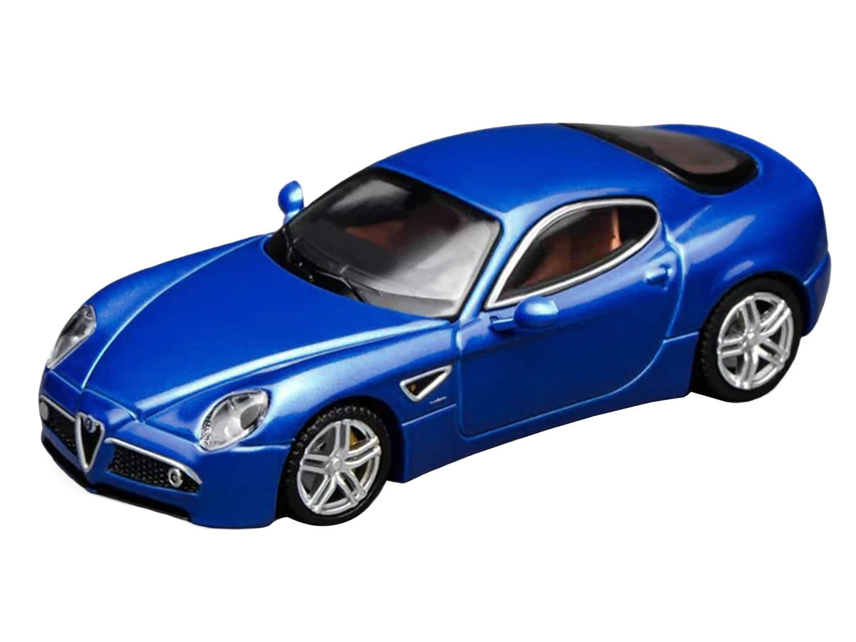 2008 Alfa Romeo 8C Competizione Blue Metallic 1/64 Diecast Model Car by MotorHelix LuxuryLifeWay Online Store